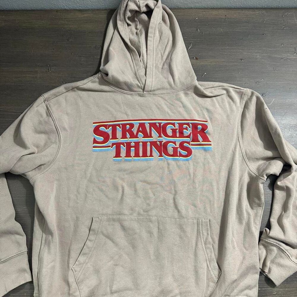 Old-navy Women's Cream and Tan Hoodie